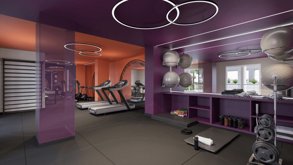 Perspectiva do Espaço Fitness