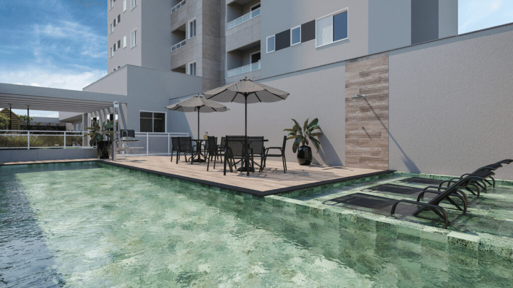 Perspectiva da Piscina