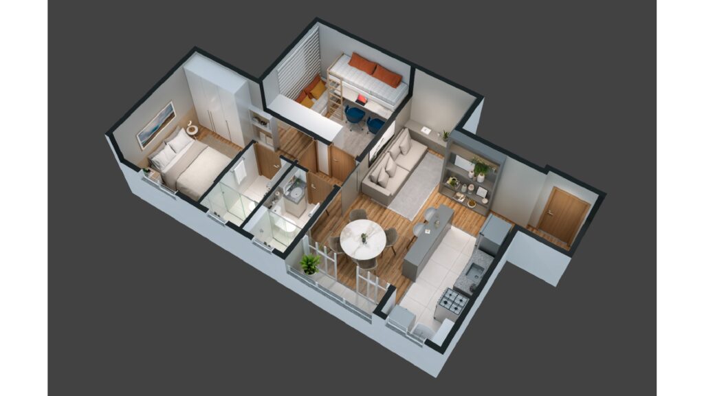 Planta 3D Apto. 901A