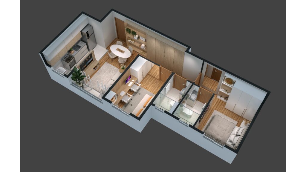 Planta 3D Apto. 903A