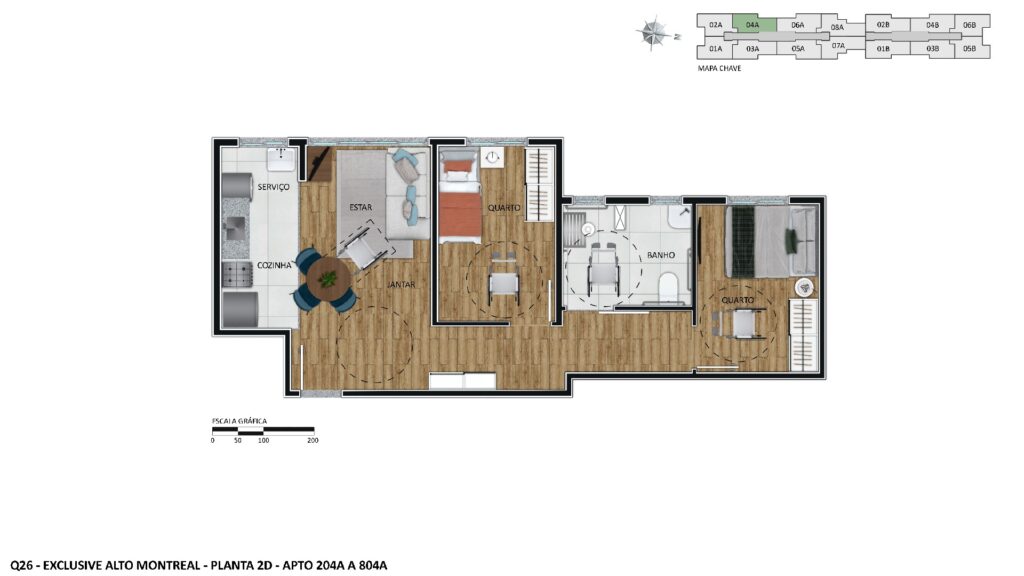 Planta Apto. 204A PCD