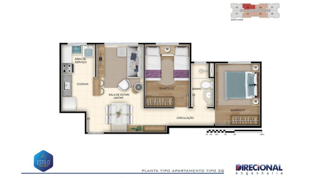 Apartamento 2 Quartos