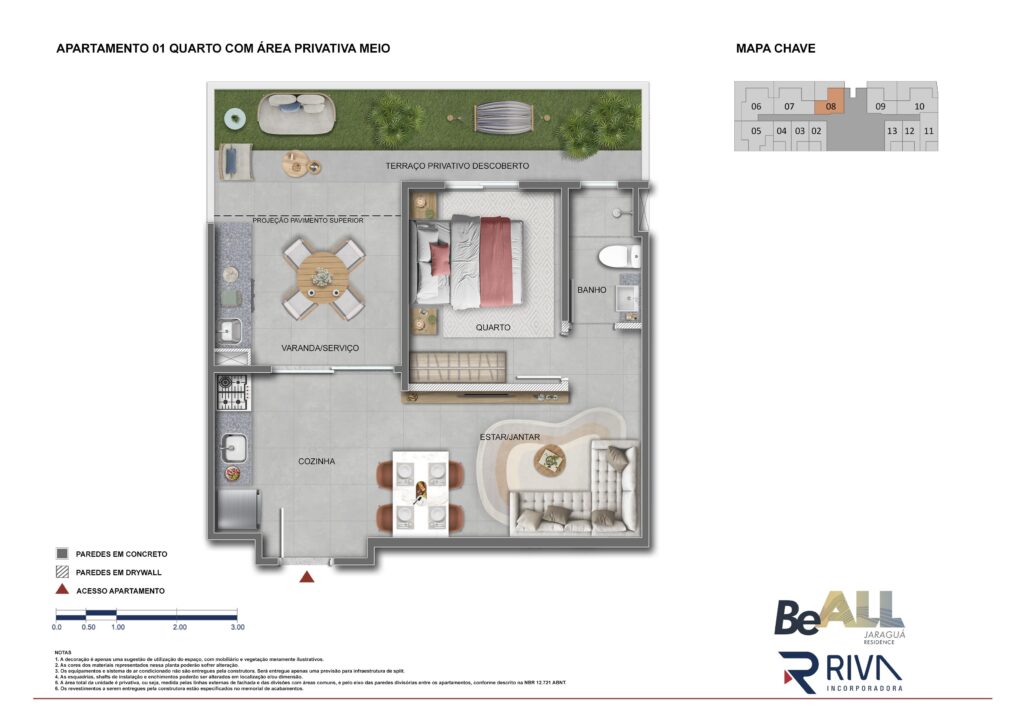 BE-ALL-JARAGUA-APTO 01 QUARTO GARDEN-R03-min